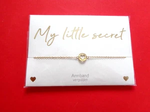 Armband Edelstahl vergoldet HERZ Nickelallergiefrei HCA - Bild 1 von 1