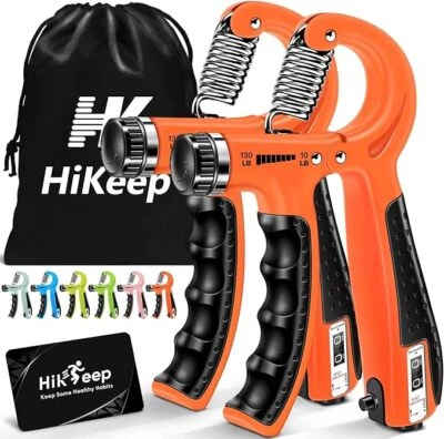 Entrenador de Fuerza de Agarre, Versión Extendida para Todas las Manos, Juego Ajustable de 2PACK Foto 1 de 4