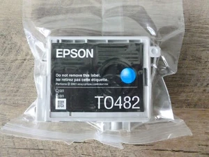 Cartuccia di inchiostro ciano originale Epson TO482 - sigillata - - Foto 1 di 1