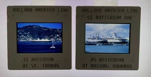 Holland America Line, 2 ss Rotterdam V diapositive nave da crociera dagli anni '90 - Foto 1 di 1