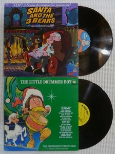 CHILDRENS • CHRISTMAS Vinyl 2LP Santa 3 Bears PICKWICK Drummer Boy PETER PAN VG+ - Foto 1 di 2