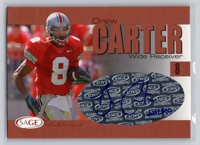 Drew Carter 2004 SAGE Bronze Rookie Auto! 223/500 - Image 1 of 2