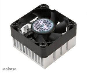 Refroidisseur de chipset compact à faible bruit Akasa AK-210-BK 38 mm x 13 mm noir