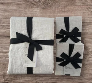Piumone West Elm LINO EUROPEO King Cal King/King /2 Euro Shams Lino Naturale - Foto 1 di 1