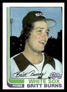 1982 Topps #44 Britt Burns Chicago White Sox Baseball card