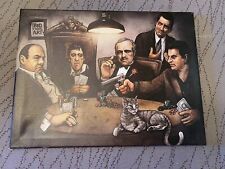 New Gangsters Playing Poker Poster/Print Measures 16x12 Inches