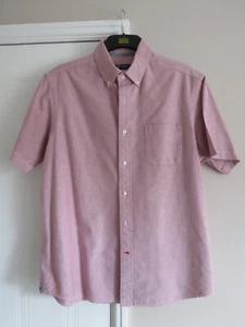 GENTS XL RED COTTON SHORT SLEEVE SHIRT - Picture 1 of 2