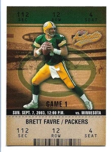 Brett Favre 2003 Fleer Authentix #26 Green Bay Packers - Imagen 1 de 2