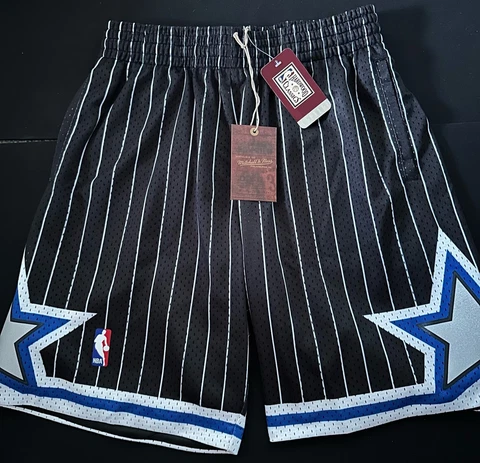 100% Authentic Penny Mitchell & Ness 94 95 Black Magic Shorts Men Size Multi Cover