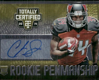 Charles Sims 2014 Totally Certified Gold RC Auto 2/10 - Image 1 of 2