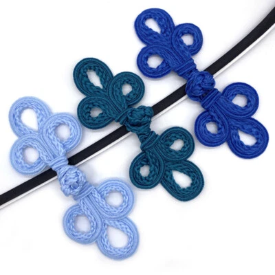 Fasteners Closure Buttons Handmade Pankou Chinese Knot Frog for Tang Suit Set - Image 1 of 4