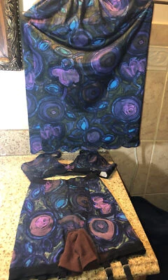 Rare 1950s Hollywood Vasserette 3 PC Set GIRDLE-Small  BRA- 32B SLIP-Small  (#1) - Image 1 of 4