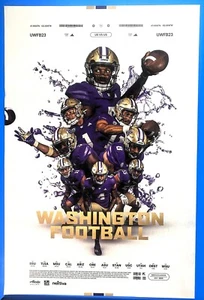 Póster Michael Penix Roma Odunze - HALCONES - OSOS - STEELERS UW Huskies 24"x36" - Imagen 1 de 3