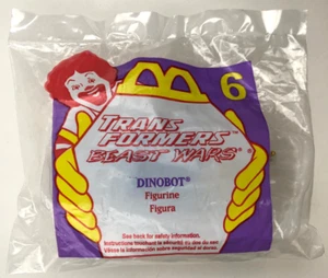 Vintage 1997 McDonalds Trans Formers Beast Wars Dinobot Toy #6 - Sealed Package - Picture 1 of 2