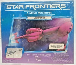 Nuevo en caja *sellado* 1983 Star Frontiers 6 miniaturas de peltre barcos sátar TSR de colección - Imagen 1 de 11