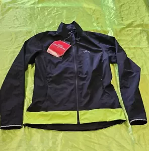 Gore C3 Windstopper Classic Jacket EU 38 Women's RRP £ 150 Black / Neon Yellow - Picture 1 of 4