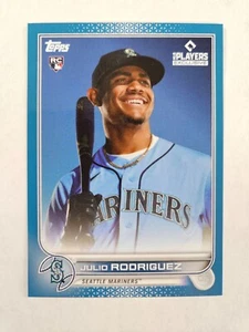 2022 Topps X MLB Players Clubhouse Exclusive Julio Rodriguez RC Blue #ed 51/ 150 - Picture 1 of 3