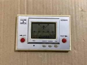 Nintendo Game & Watch Vermin MT-03 Silver Series 1980 Japan ver. Working - Picture 1 of 4