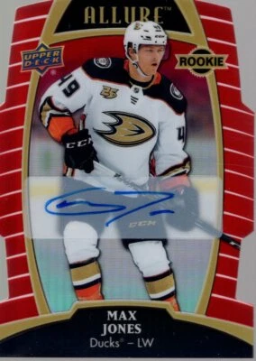 2019-20 Upper Deck Allure Auto Red Rainbow #72 Max Jones /349 - NM-MT - Image 1 of 2