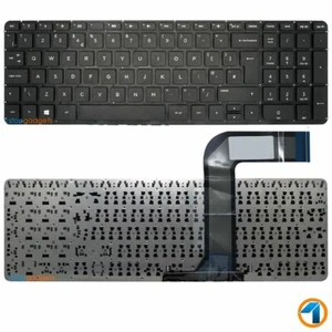 FOR HP COMPAQ PAVILION 15-P037NF REPLACEMENT FULL KEYBOARD UK LAYOUT BLACK - Picture 1 of 4
