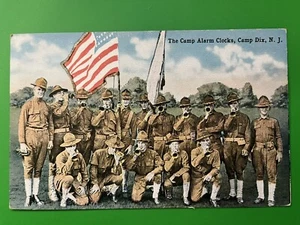 The Camp Alarm Clocks, Camp Dix, New Jersey NJ Postcard ~ World War I WWI, Fort - Picture 1 of 2