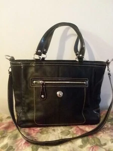 Schwarze Tasche Coach 1020 F14887 "Laura" - Bild 1 von 7