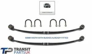 TRANSIT Blattfeder MK7 Doppel Blatt 2006-2014 Fwd 60MM Und U Schrauben Paar Pro - Picture 1 of 2