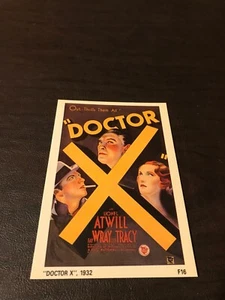 NEW UNPOSTED MOVIE 4 X 6 POSTCARD - DOCTOR X..........SLOT 160 - Picture 1 of 2