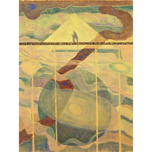 Ciurlionis Sonata Stars Andante Kunstplakat extragroßer Leinwanddruck - Bild 1 von 6