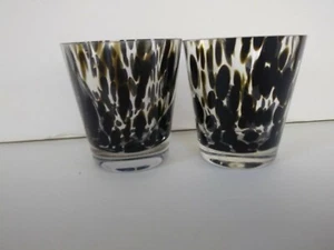 Juego de 2 gafas rocas dobles manchas de leopardo de moda antigua de 4" - Imagen 1 de 2