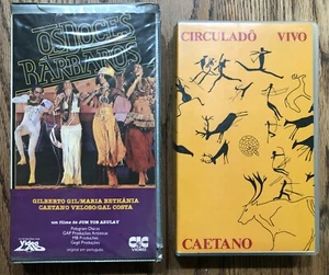 DOCES BARBAROS CAETANO VELOSO GILBERTO GIL Ao VIvo VHS x2 ORIGINAL BRAZIL MPB - Picture 1 of 5