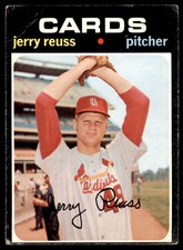 1971 Topps #158 Jerry Reuss Low Grade St. Louis Cardinals