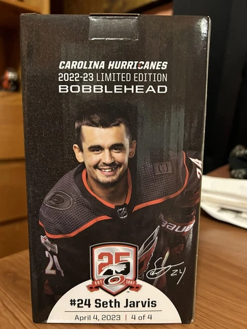 Carolina Hurricanes NHL Seth Jarvis Bobblehead 2023 NEW Cover