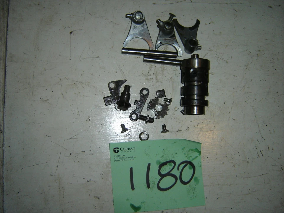 TAMBOR DE CAMBIO Y HORQUILLAS DE CAMBIO SUZUKI PE250 PE 250 1977 1978 1979 Foto 1 de 1