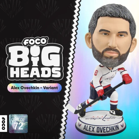 Alex Ovechkin Washington Capitals Variant Bighead Bobblehead Ltd Ed of 72 NIB Cover