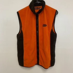 Vintage Kids Lee Pipes Sleeveless Full Zip Vest Orange Size XL 18/20 - Picture 1 of 5