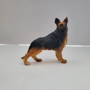 Brown German Shepherd PCV Figure - Picture 1 of 5