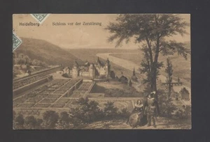 Cartolina Heidelberg, castello prima della distruzione, gel 1911 - Foto 1 di 2