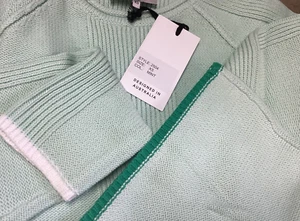 Two-T’s Sweater Cotton Jumper With Two Tone Tipping 2504 MINT M New RRP $129 - Picture 1 of 10