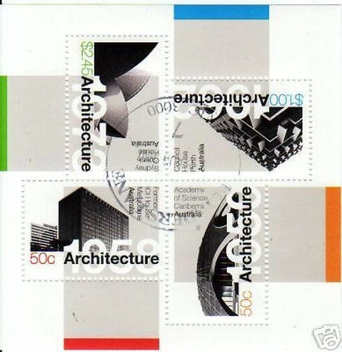 AUSTRALIA 2007 ARCHITECTURE MINIATURE SHEET FINEUSED - Image 1 of 1