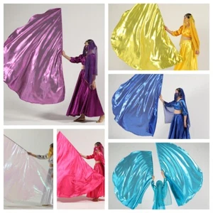 Dance Semicircle Props Worship Flag Metallic Praise Polyester Flag With Flex Rod - Bild 1 von 31