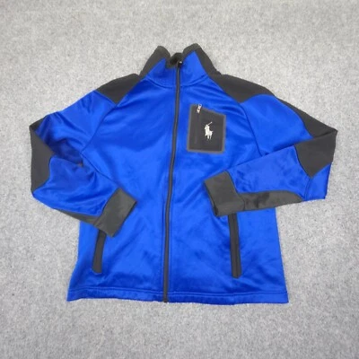 Ralph Lauren Jersey Niños GRANDE Azul Pista Big Pony Cremallera Manga Larga Invierno Talla L Foto 1 de 4