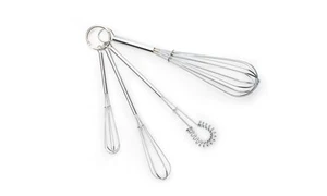 Fox Run Mini Whisks, Chrome Plated, Set of 4 - Picture 1 of 8