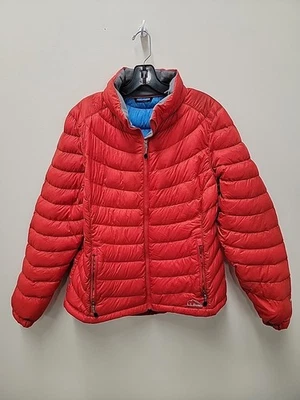 LL Bean Jacket Ultralight 850 Down DownTek Packable Puffer Red - Image 1 of 4