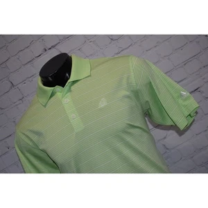 Adidas Golf Polo Shirt Mens Size Medium Polyester Performance ClimaLite Green - Picture 1 of 6