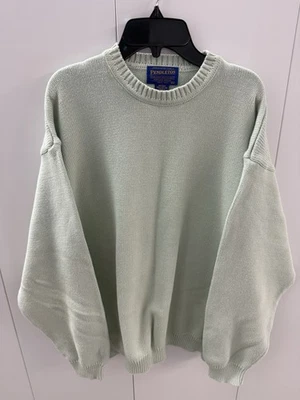 Vintage Pendleton Mens Crew Neck Pullover Sweater 100% Cotton Herringbone Knit - Image 1 of 4