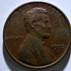 1970 D Lincoln memorial Penny weak / missing FG initials - Picture 1 of 11