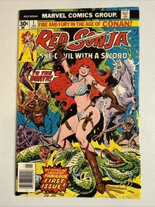 Rote Sonja 1 hochwertige Marvel Comics signiert Roy Thomas Conan 1976 - Bild 1 von 13
