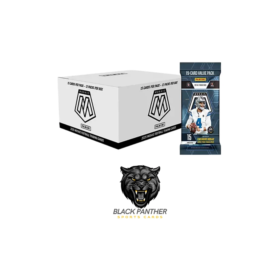 2025 Panini Mosaic Football Fat Pack Cello Value Box FACTORY SEALED