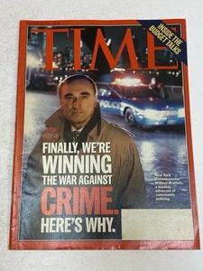 Time Magazine Jan 15 1996 William Bratton New York City Crime Hilary Clinton Law - Picture 1 of 1